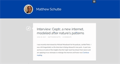 Desktop Screenshot of matthewschutte.com
